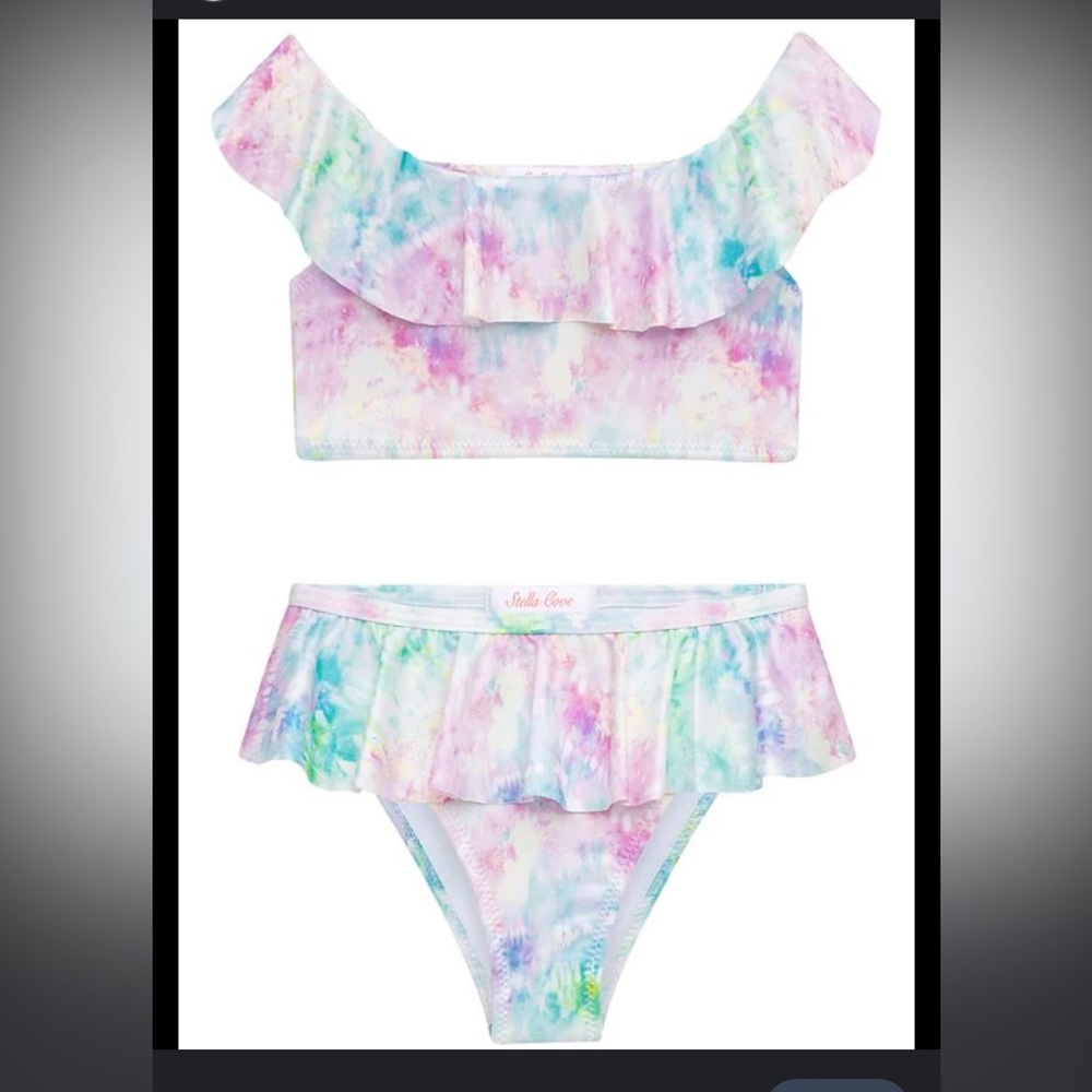 New Stella Cove Draped water color bikini